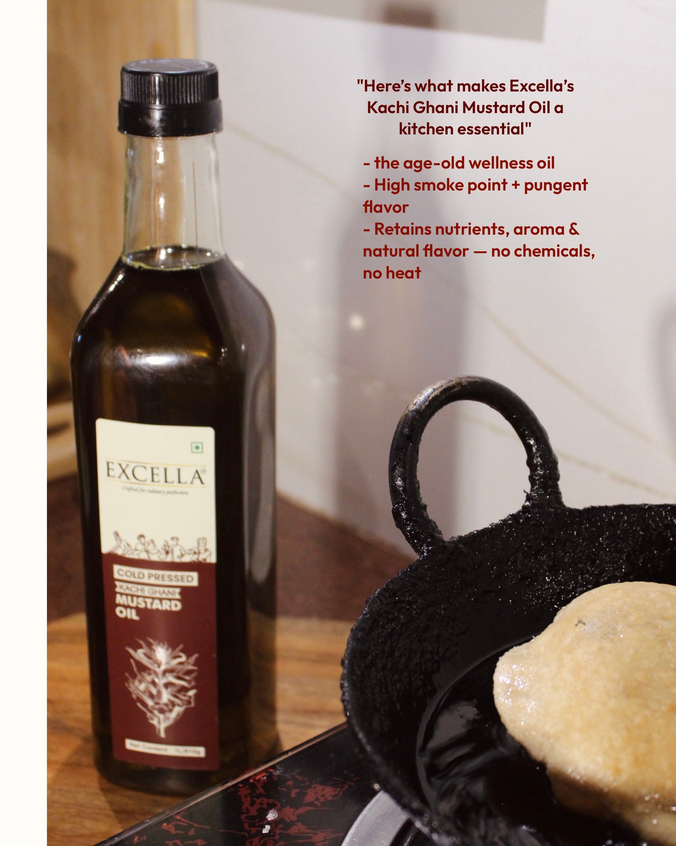 Cold Pressed Black Mustard OiL - 1 Litre