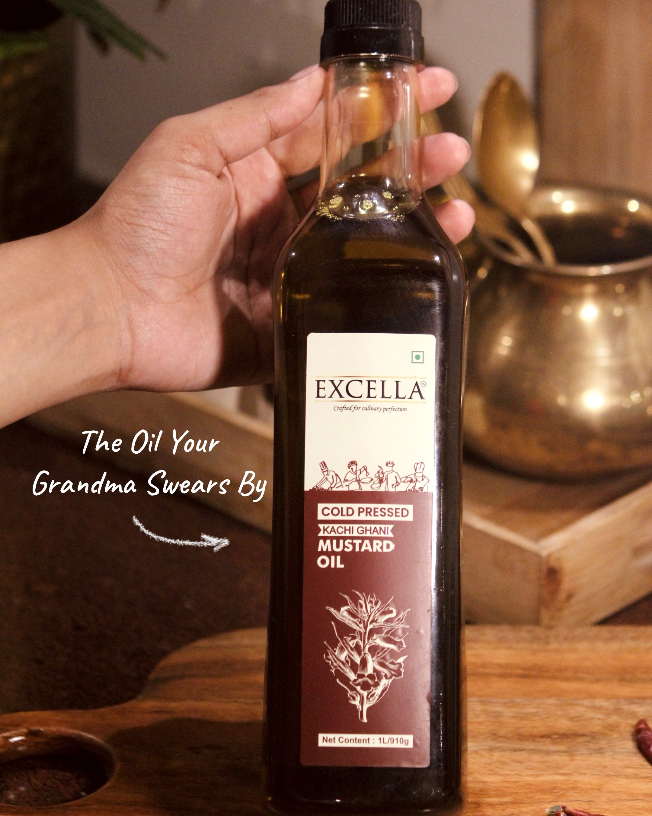 Cold Pressed Black Mustard OiL - 1 Litre