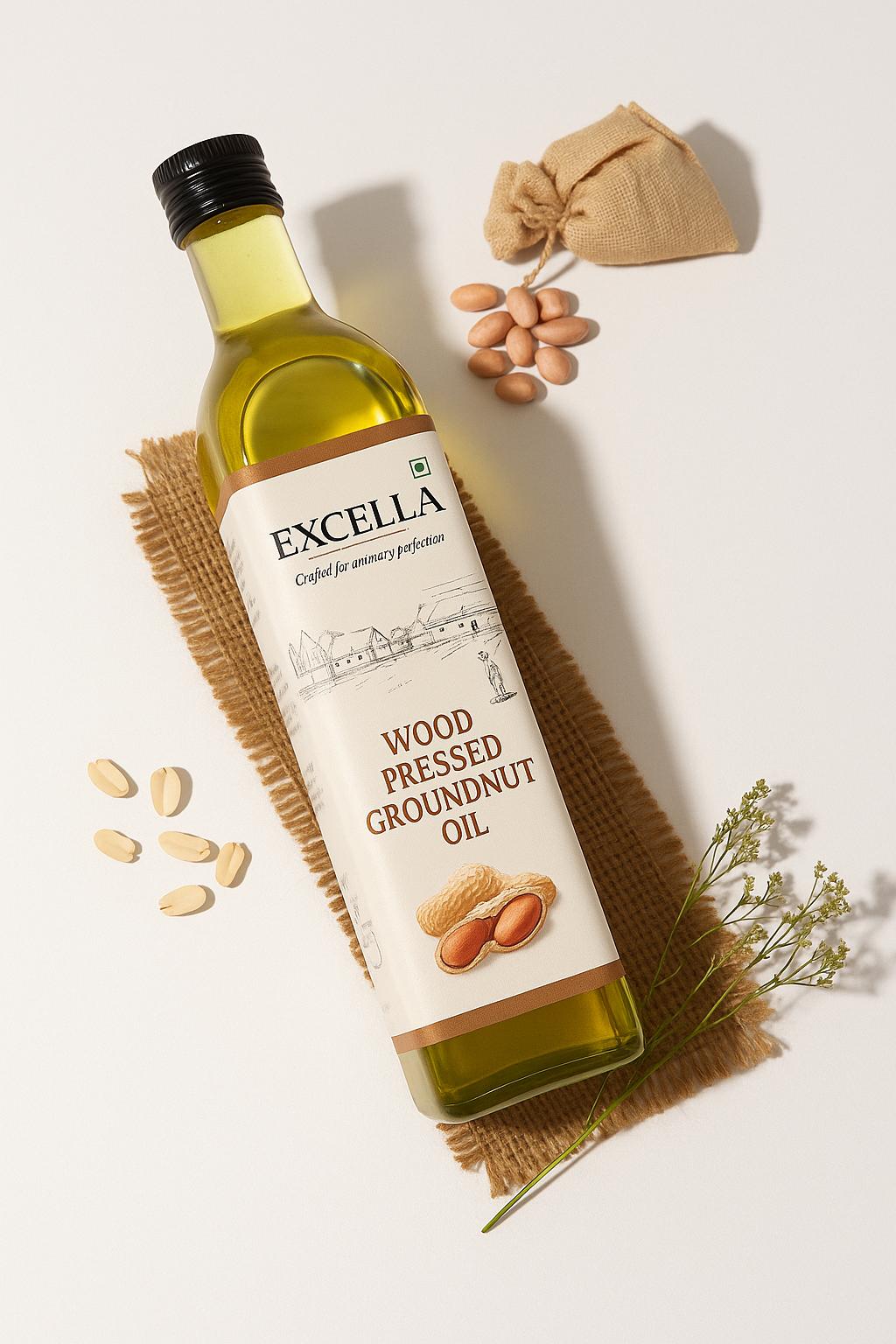 Wood Pressed Groundnut Oil