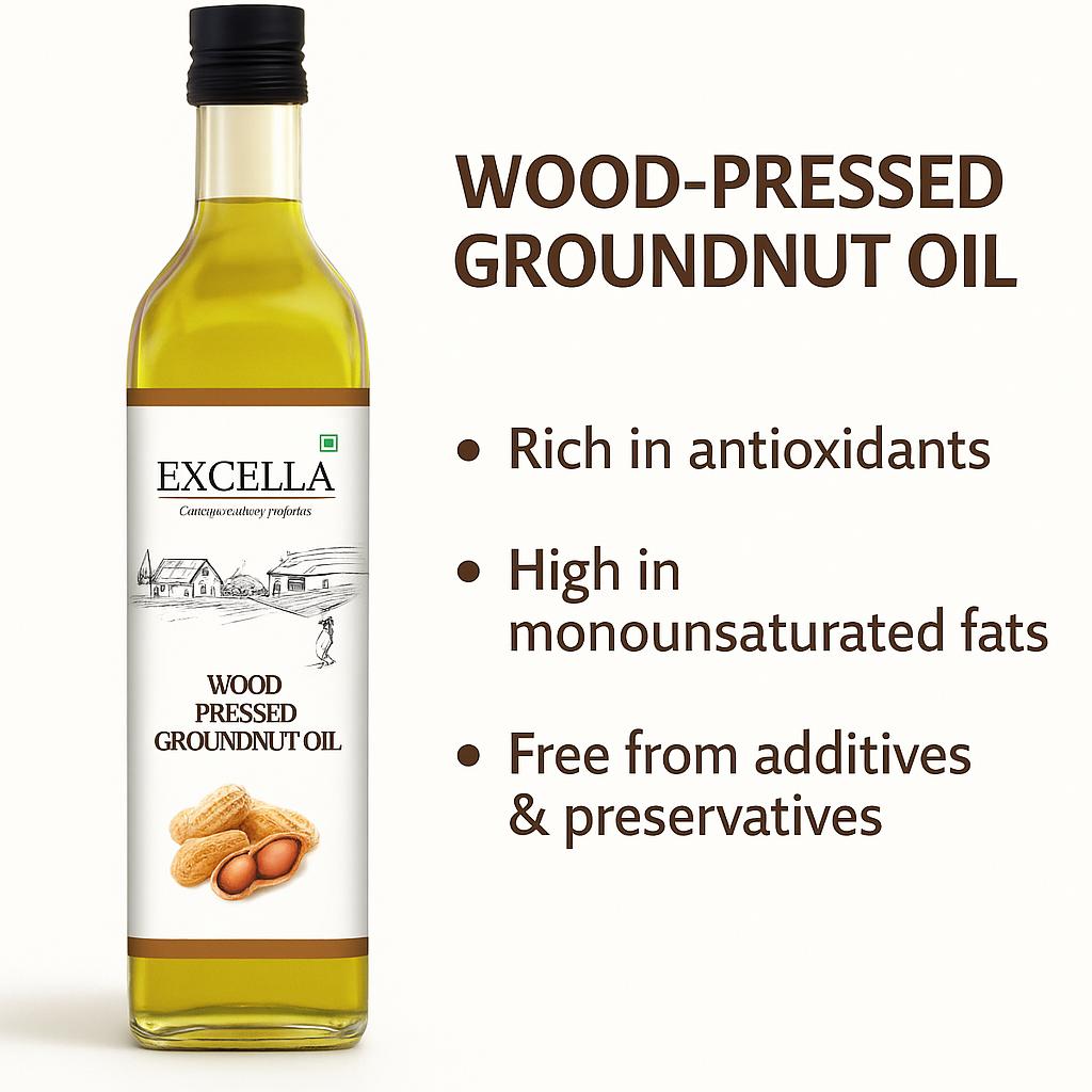 Wood Pressed Groundnut Oil