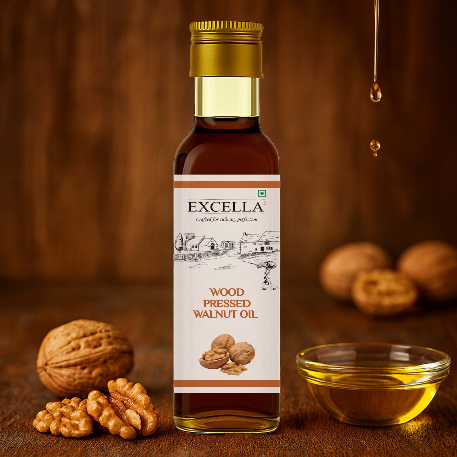 Wood Pressed Walnut Oil - 100 ml