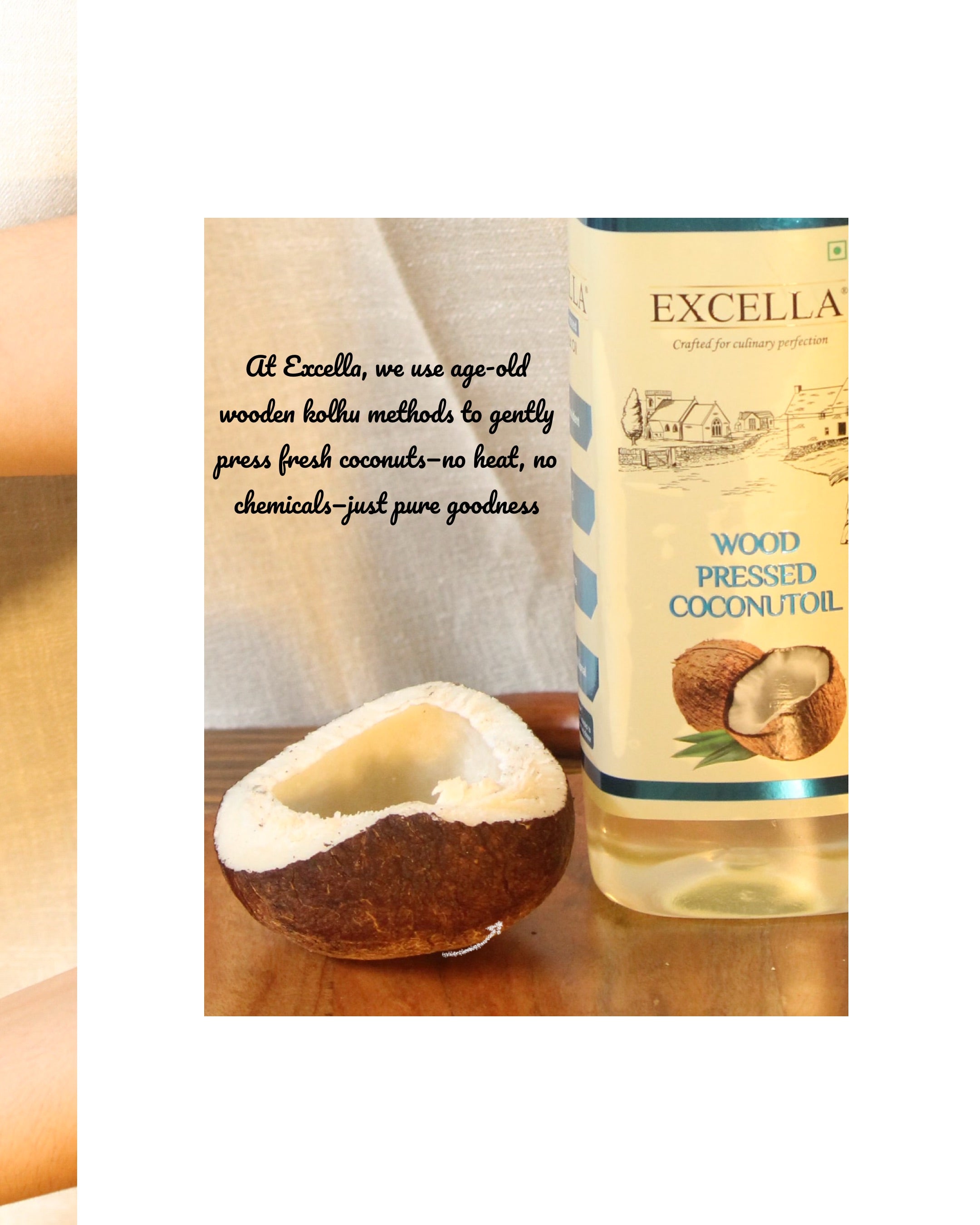 Wood Pressed Coconut Oil - 1 Litre