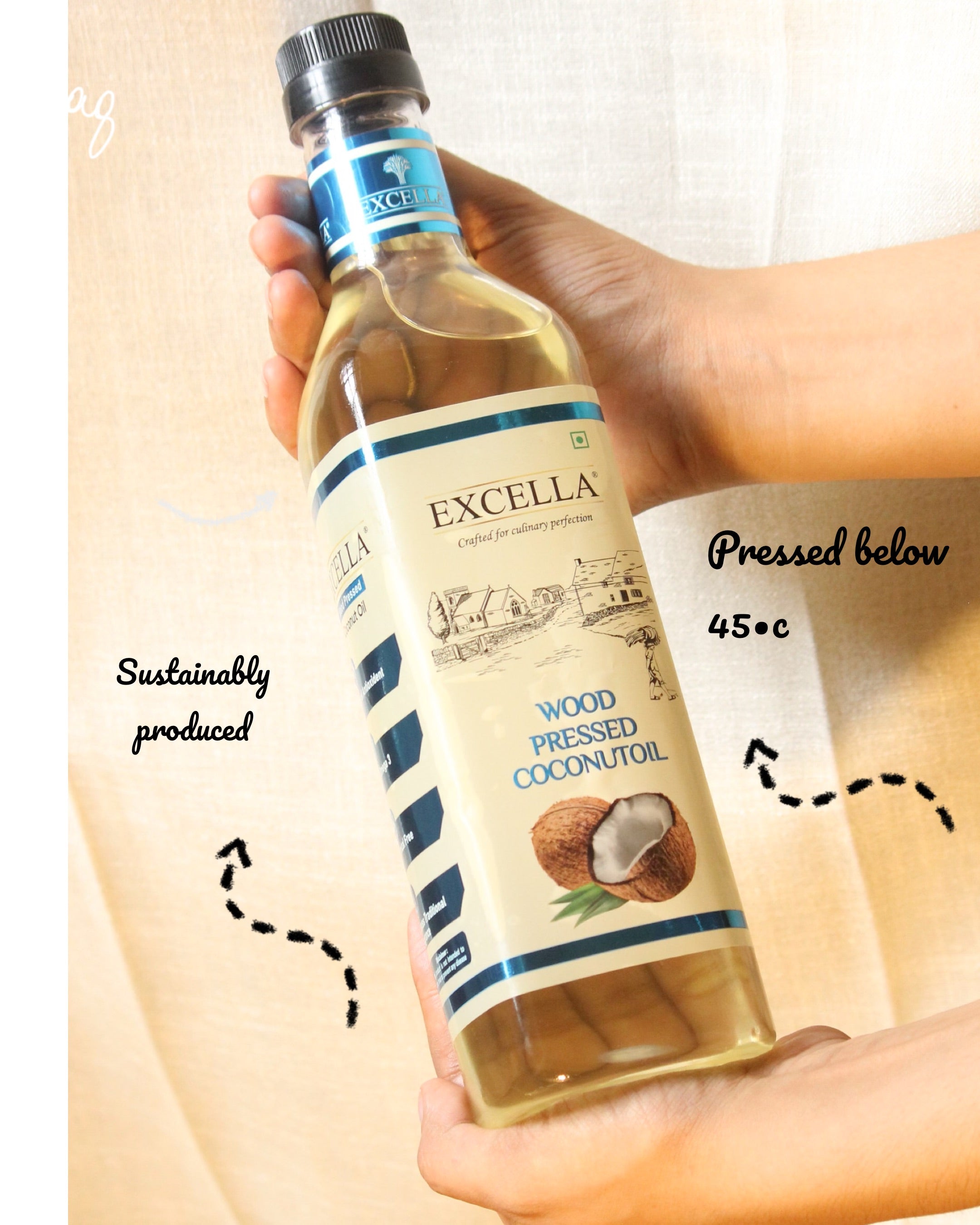 Wood Pressed Coconut Oil - 1 Litre