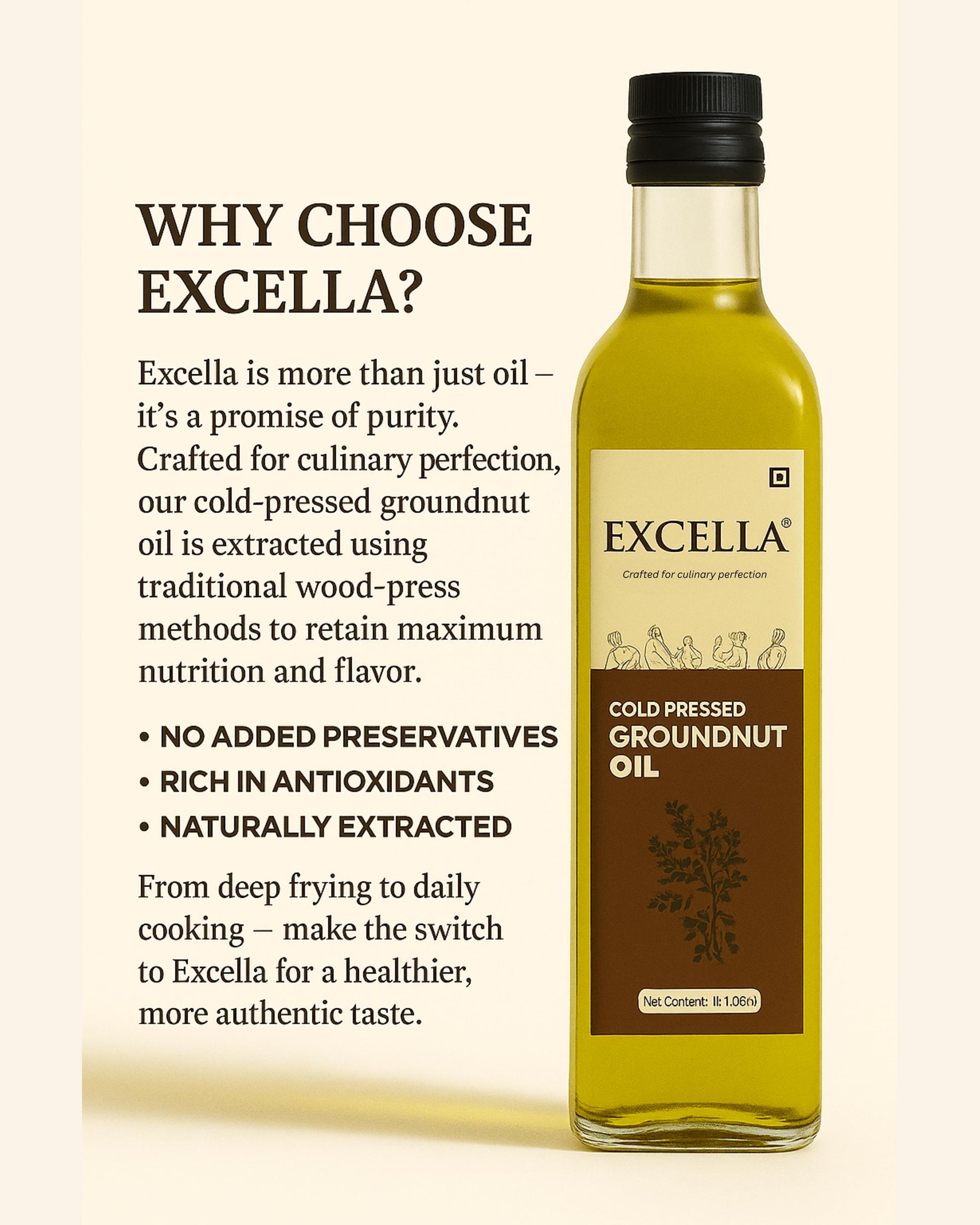 Cold Pressed Groundnut Oil