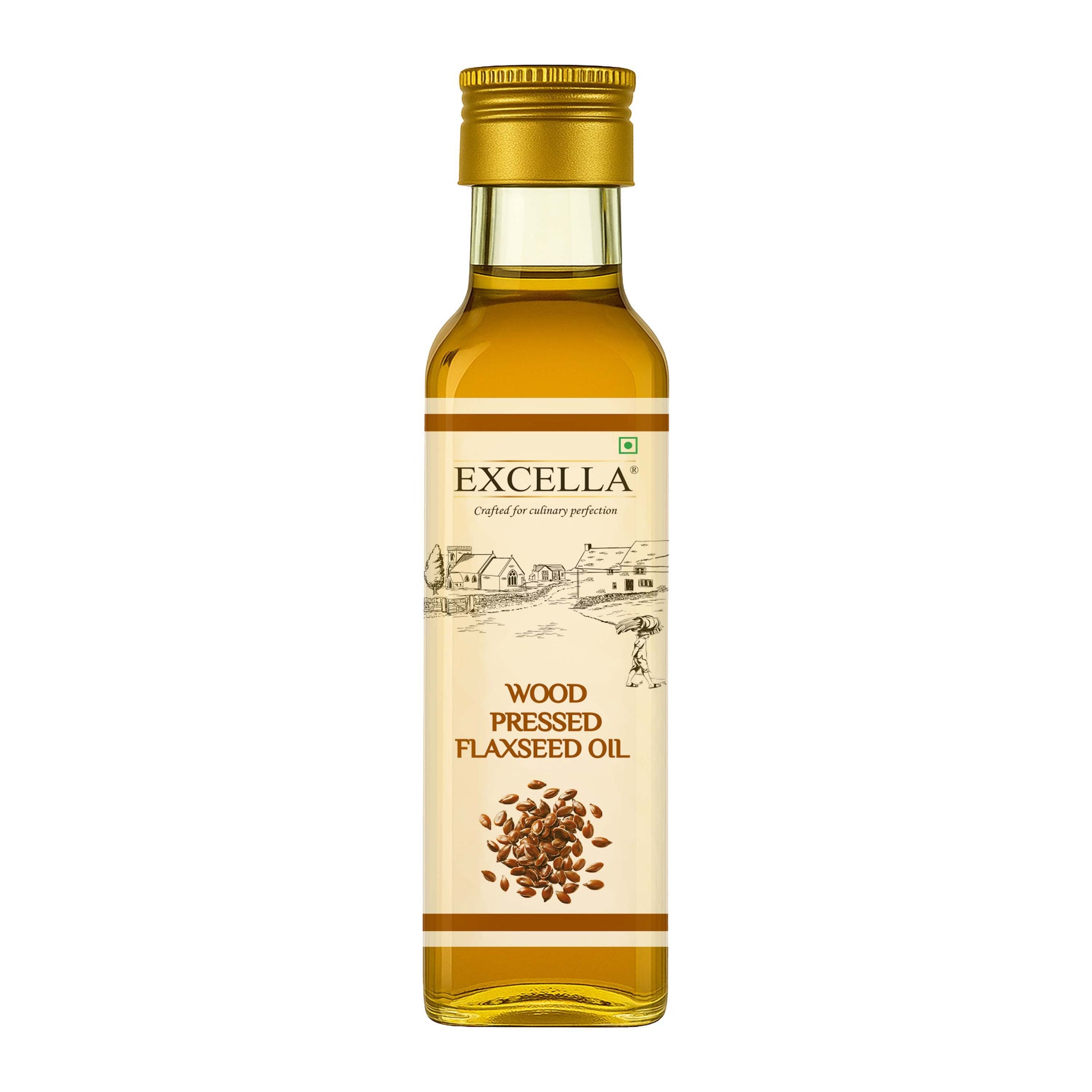 WOOD PRESSED FLAXSEED OIL