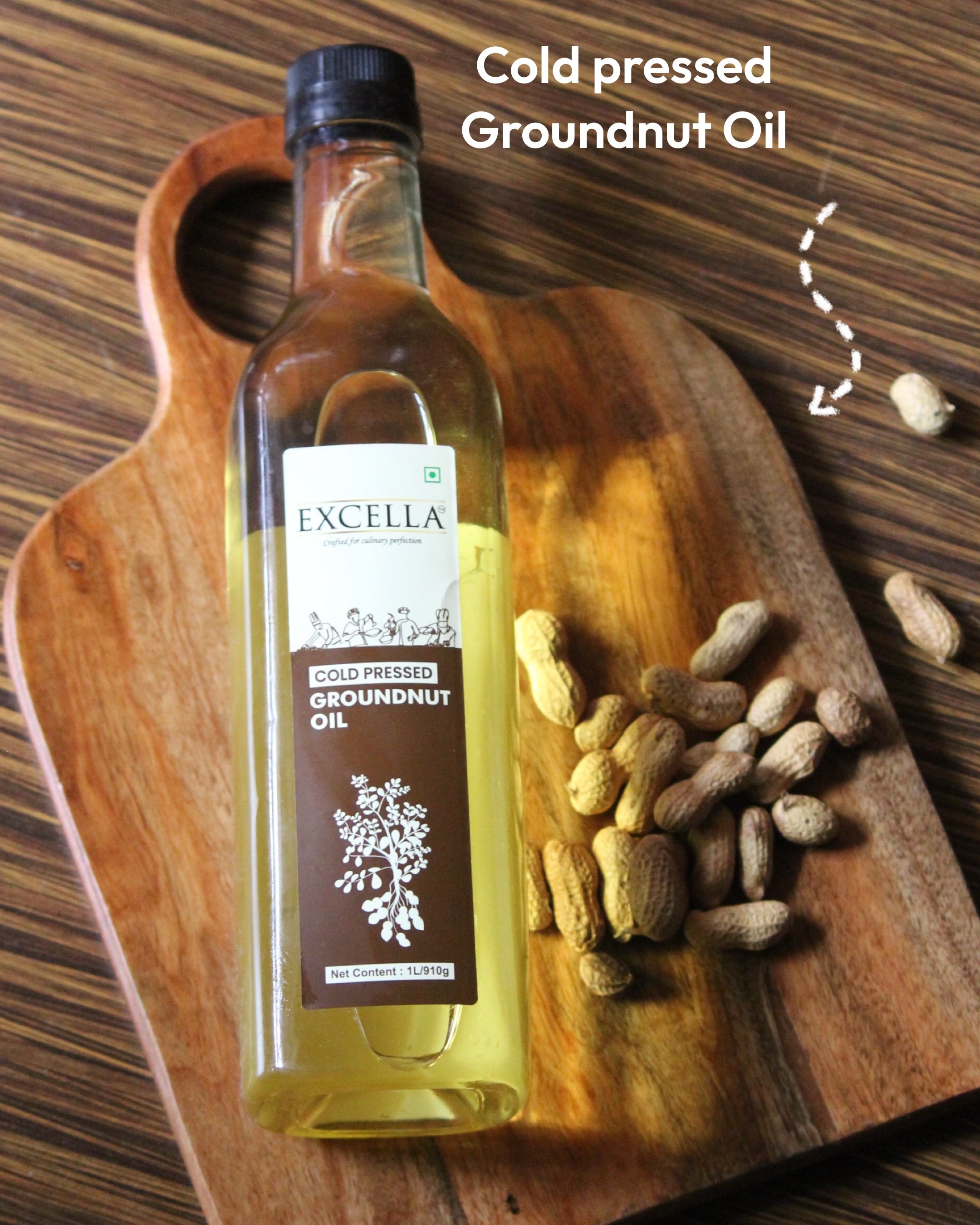 Cold Pressed Groundnut Oil - 1 Litre