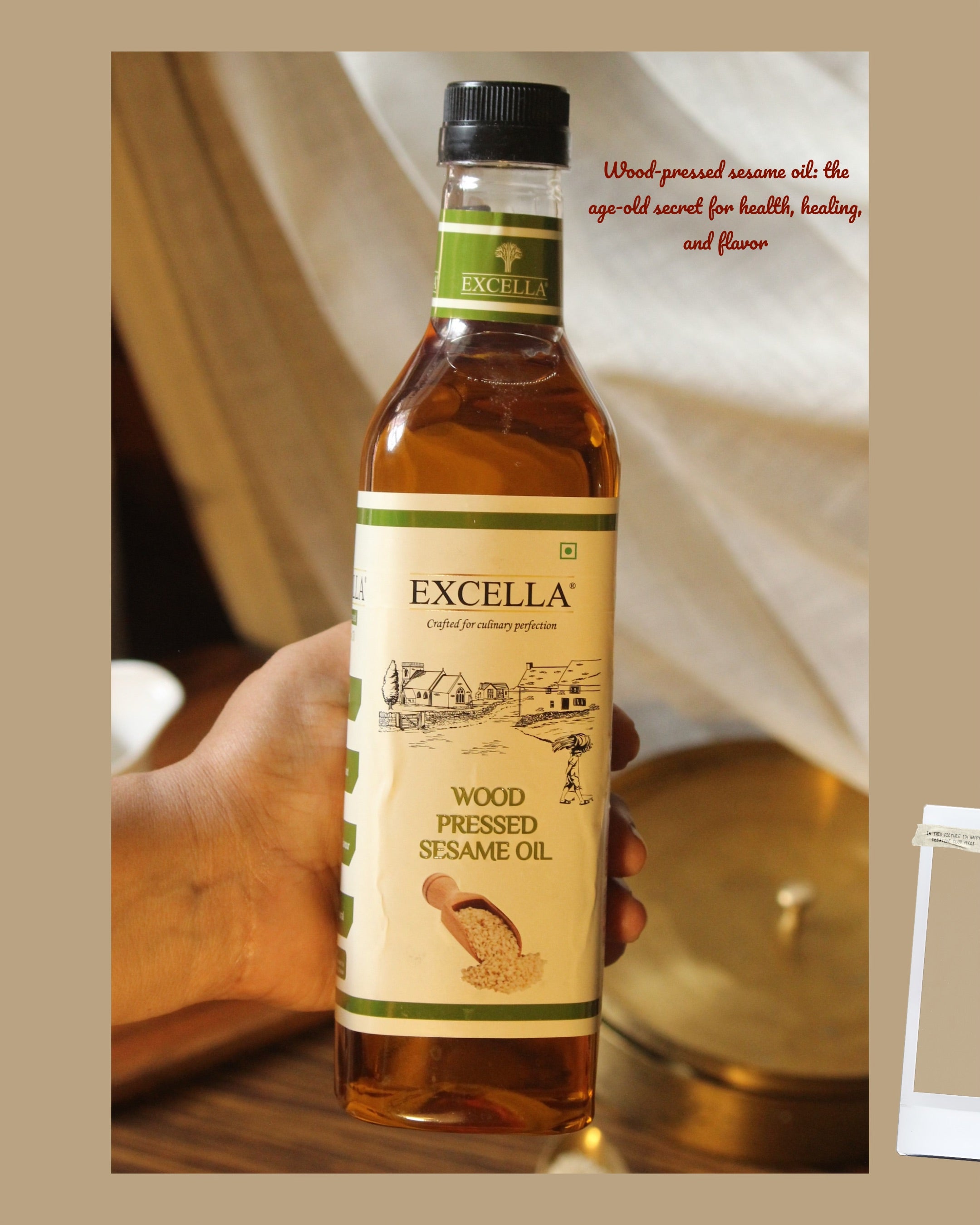 Wood Pressed Sesame Oil - 1 Litre