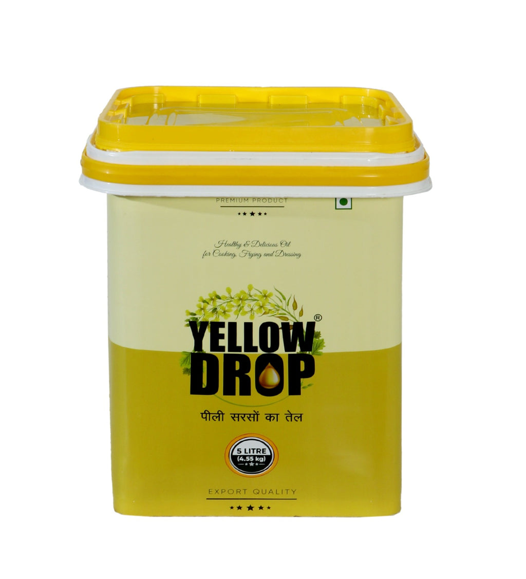 Yellow Drop Yellow Mustard Oil - 5 Litre Bucket