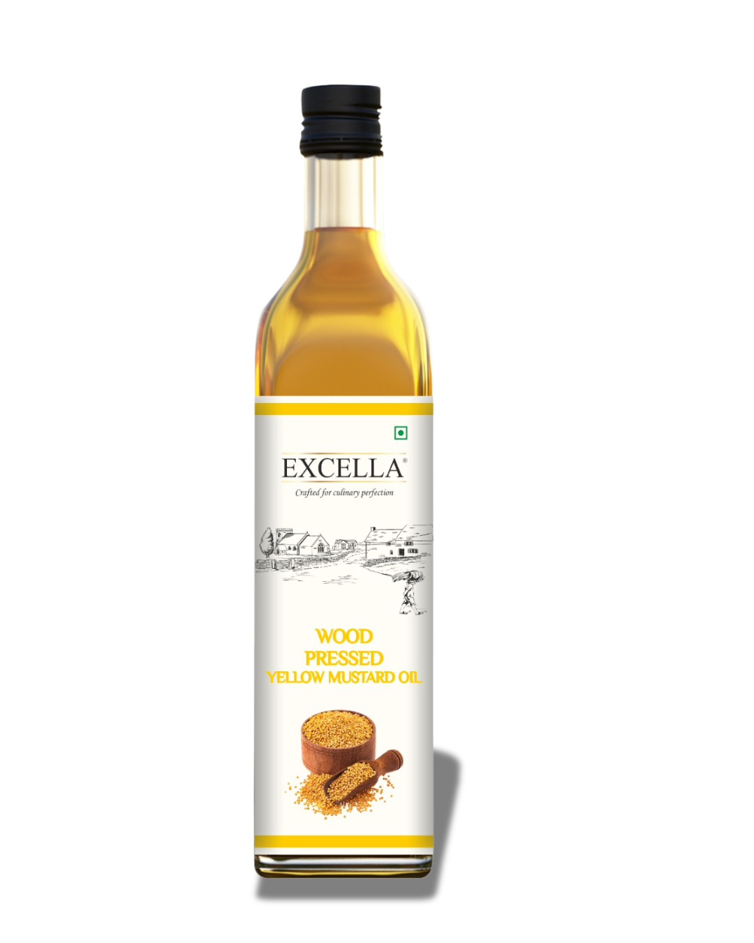 Wood Pressed Yellow Mustard Oil - 1 Litre